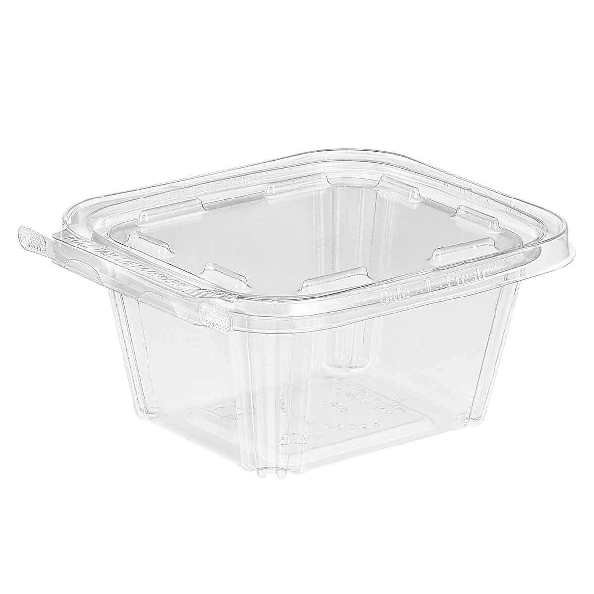 Inline Plastics Safe-T-Fresh Snackware 4 Compartment Clear Pet Tamper Evident Food Container | 252 per Case