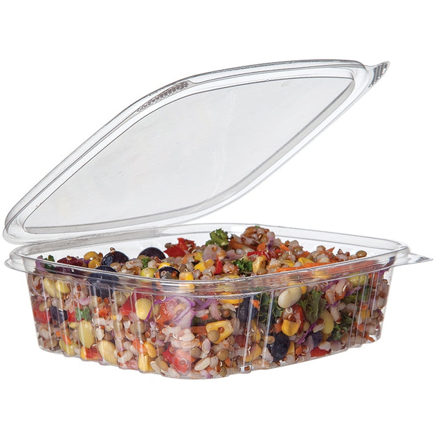 Eco-Products PLA Clear Rectangular Deli Lid Container - 12 oz - EP